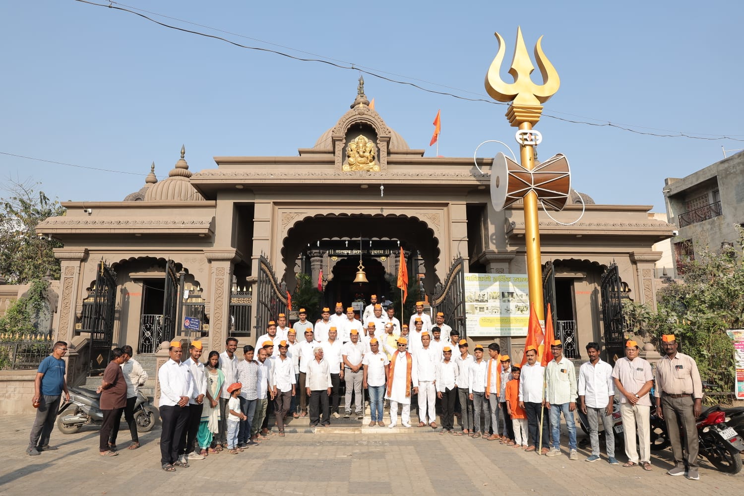 कोल्हार भगवतीपूर येथे सर्व मंदिरांचे ध्वज बदलले,नववर्ष ध्वज मिरवणूक व चैत्र शोभा यात्रा संपन्न!