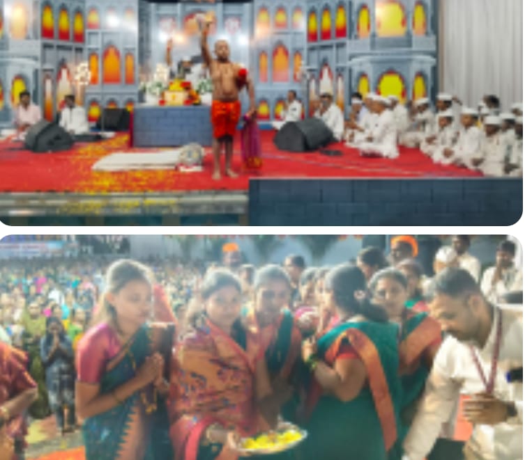 स्वामींच्या दर्शनाला रांधे नगरीत भाविकांची मोठी गर्दी- ह.भ.प अशोक महाराज शिंदे .