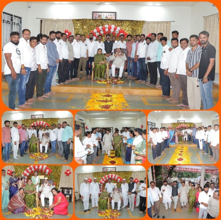 गुरुस्थानी लोकनेते बबनदादा पाचपुते व प्रतिभाताई पाचपुते यांचे माऊली येथे पद्यपूजन!